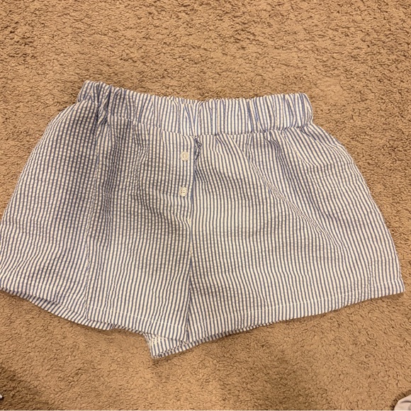 SHEIN Other - SHEIN Blue and White Striped Women's Pajama Shorts